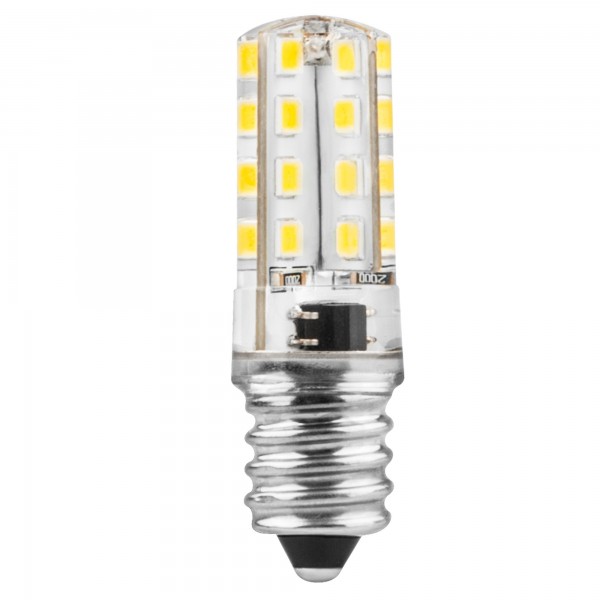 Bomb.led silicona tub.e14 3w.230v.fria (caja de 6 unidades)